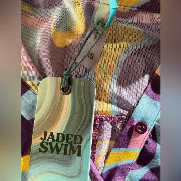 NWT Jaded London Retro Floral Print Mesh Sleeveless Shirt Dress XS DOLLSKILL - Picture 7 of 10